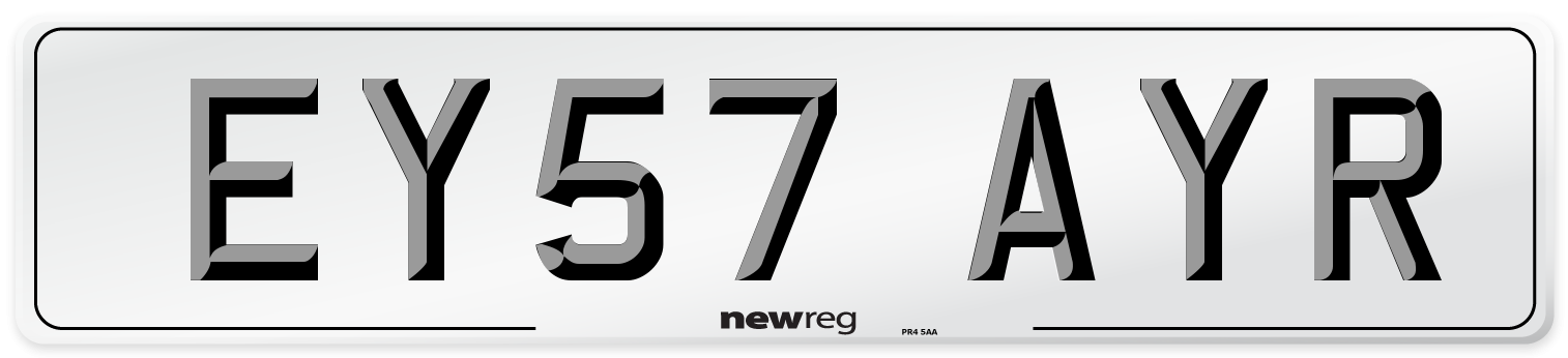 EY57 AYR Number Plate from New Reg